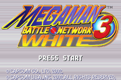 Mega Man Battle Network 3 White Title Screen